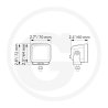 Reflektor Cube LED 2,7" bliskiego pola 1FA 358 176-841