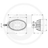 Reflektor roboczy LED