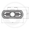Lampa obrysowa LED, biała