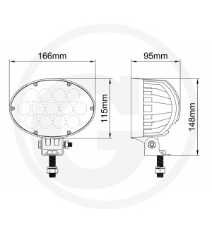 Reflektor roboczy LED