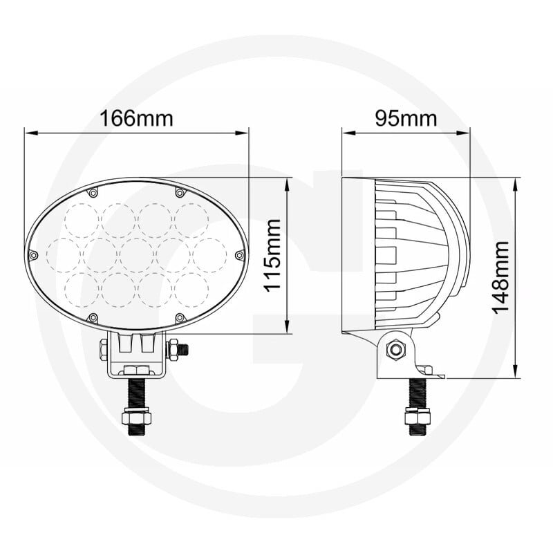 Reflektor roboczy LED