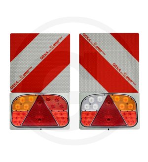 LED Warntafelsatz einseitig R180/33V62