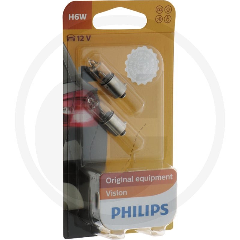 Żarówka z cokołem szklanym H6W 12036B2