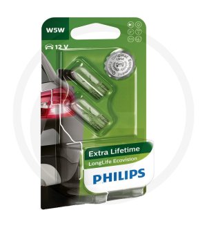 Żarówka z cokołem szklanym W5W 12961LLECOB2