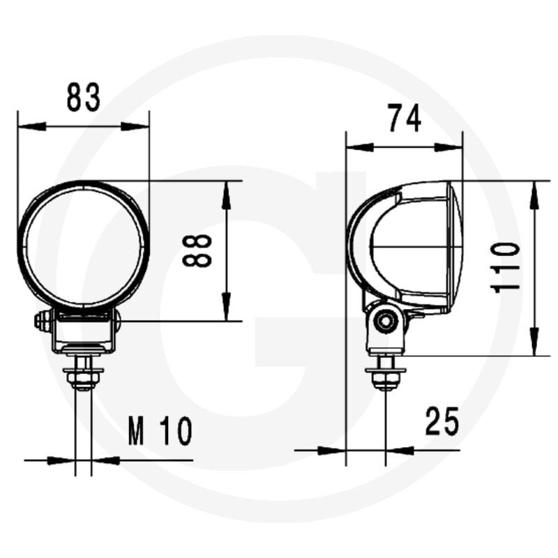 Reflektor roboczy LED 1G0 996 576-041