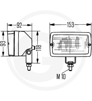 Reflektor roboczy 1GA 005 060-037