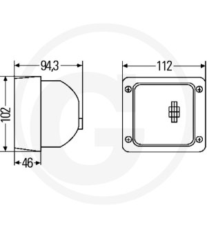 Reflektor roboczy 1GA 007 506-237