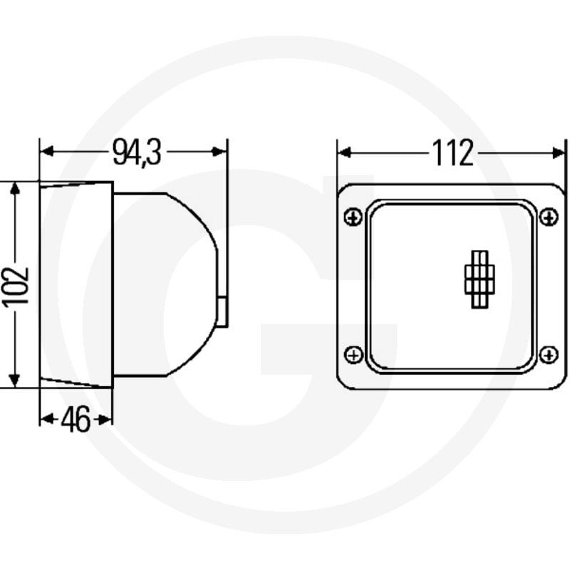 Reflektor roboczy 1GA 007 506-237