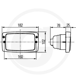 Reflektor roboczy 1GD 996 018-541