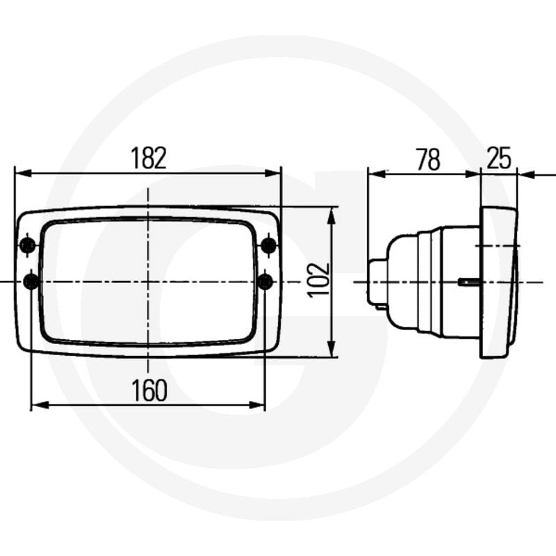 Reflektor roboczy 1GD 996 018-541