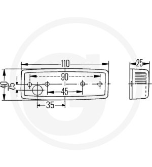 Lampa pozycyjna tylna 2SA 006 717-001