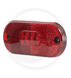 Lampa obrysowa z odblaskiem, owalna LED 2TM 357 009-011