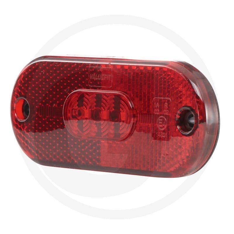 Lampa obrysowa z odblaskiem, owalna LED 2TM 357 009-011
