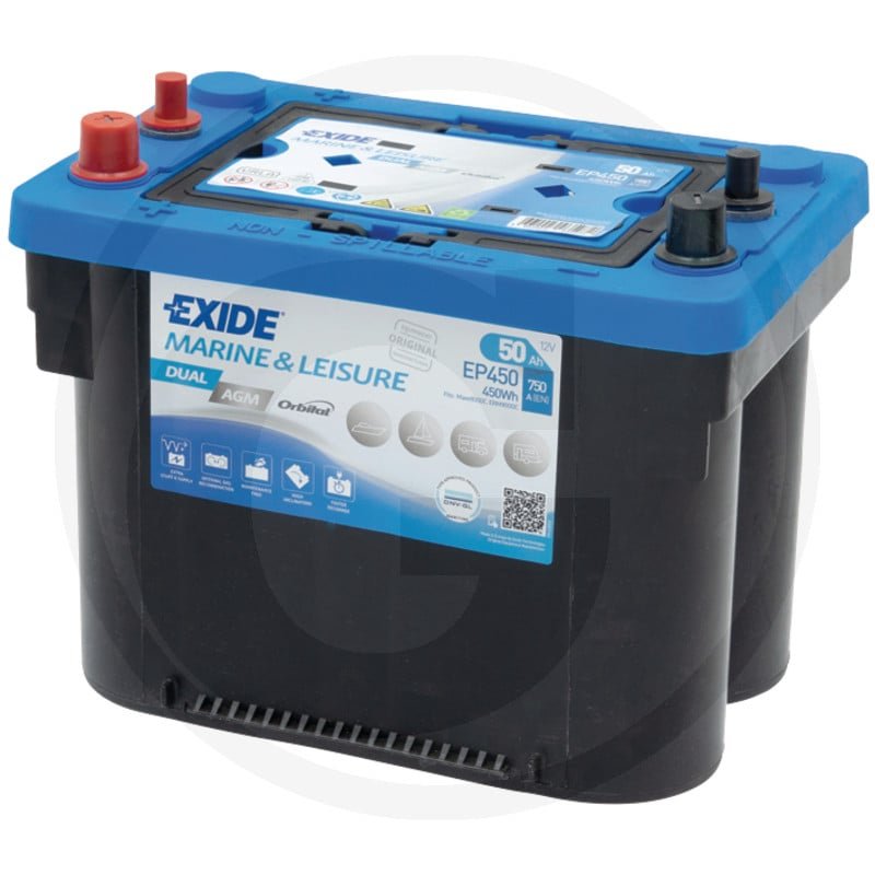 Akumulator Dual AGM 12 V / 50 Ah EP450, 689
