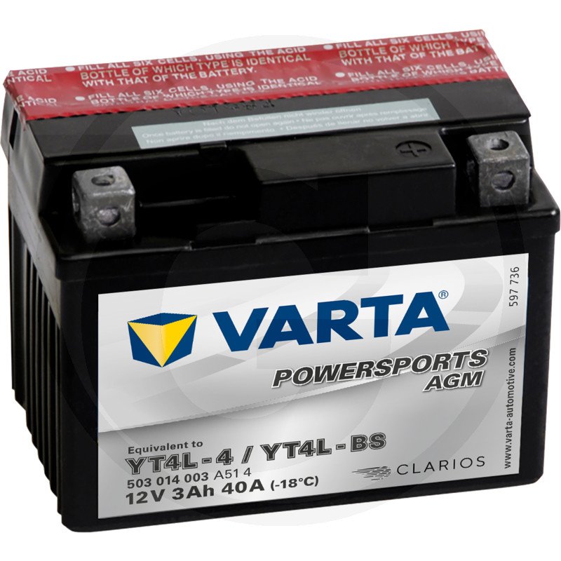 Akumulator POWERSPORTS AGM 12 V / 3 Ah 714417