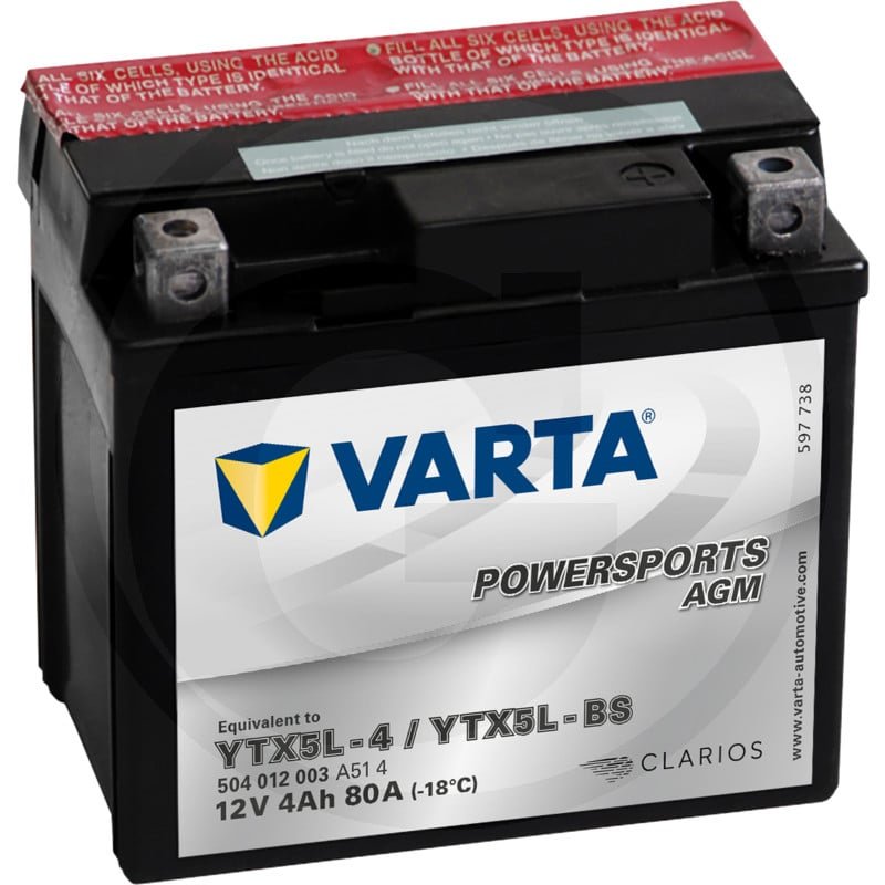 Akumulator POWERSPORTS AGM 12 V / 4 Ah 714394