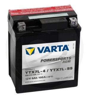 Akumulator POWERSPORTS AGM 12 V / 6 Ah 714392