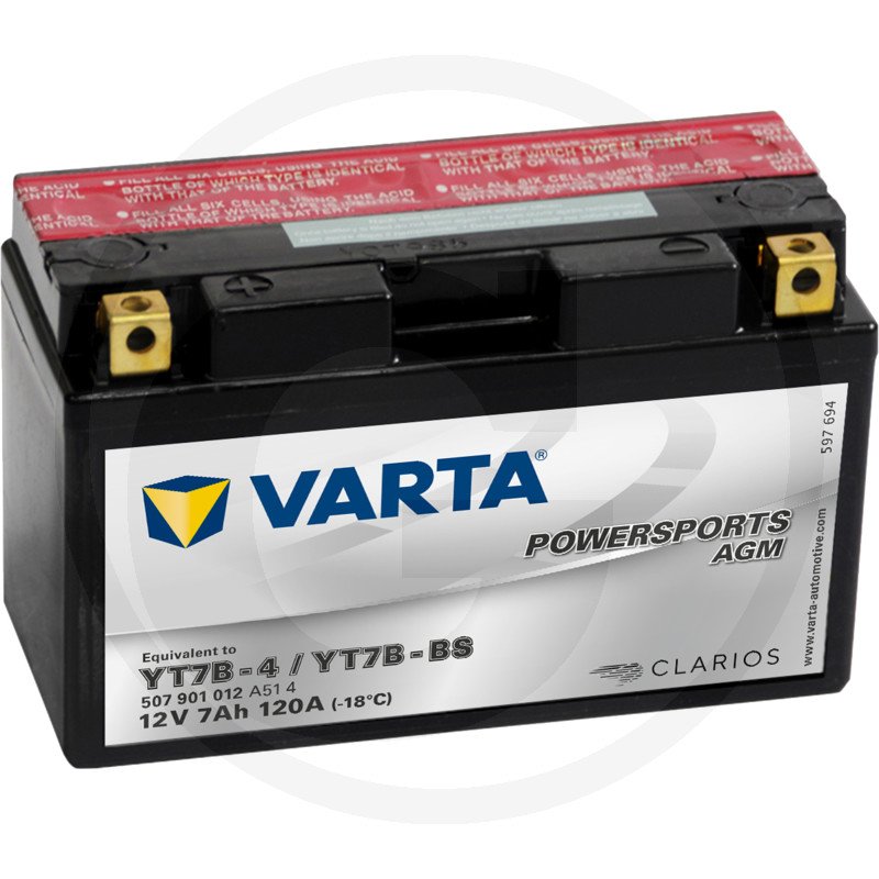 Akumulator POWERSPORTS AGM 12 V / 7 Ah 714400