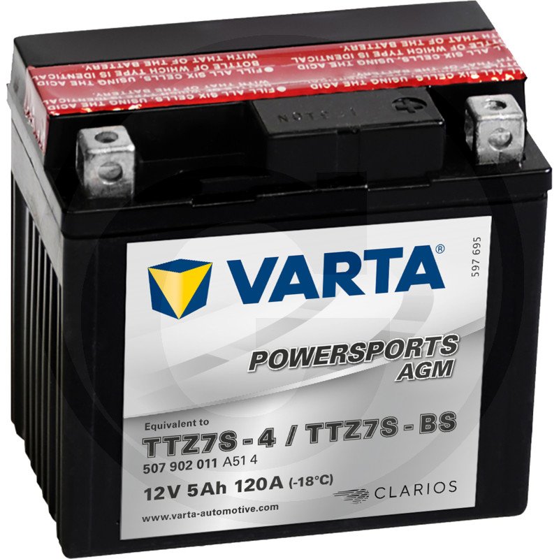 Akumulator POWERSPORTS AGM 12 V / 5 Ah 714409