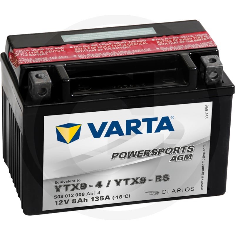 Akumulator POWERSPORTS AGM 12 V / 8 Ah 714404