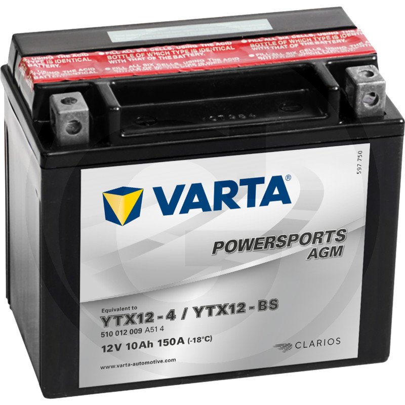 Akumulator POWERSPORTS AGM 12 V / 10 Ah 714421