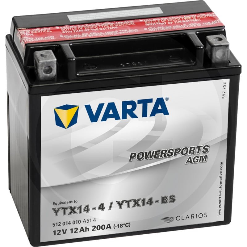 Akumulator POWERSPORTS AGM 12 V / 12 Ah 714439