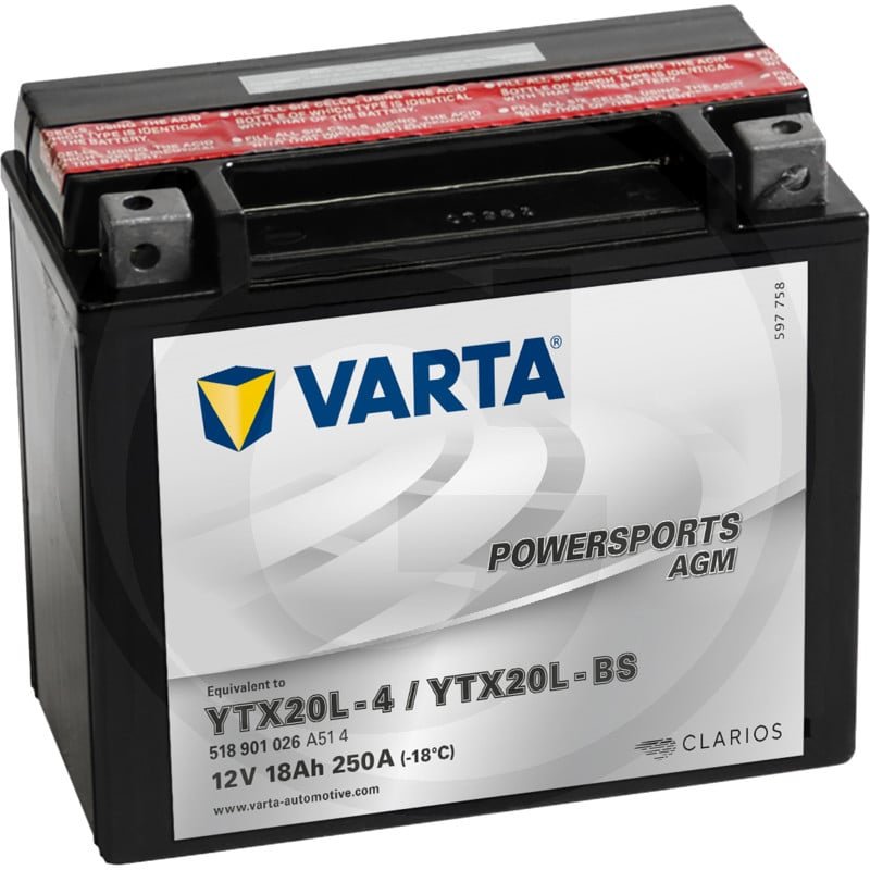 Akumulator POWERSPORTS AGM 12 V / 18 Ah 714456