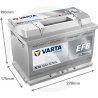 Akumulator Blue Dynamic EFB 12 V / 70 Ah 709241