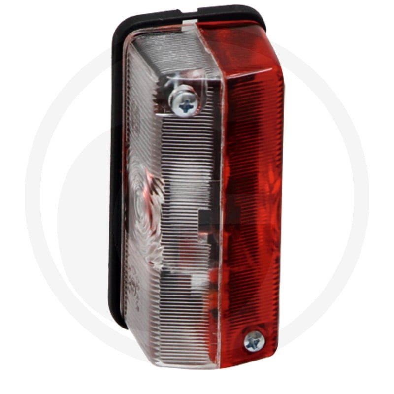 Lampa obrysowa czerwona/biała, 2 szt. 170552, 12.0007.000, 513-0.067