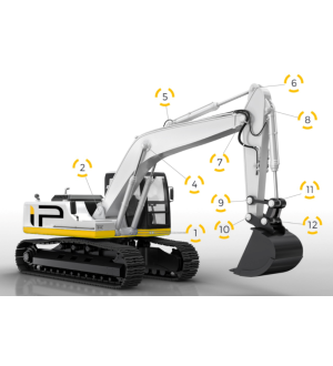 ZESTAW SWORZNIE + TULEJE BOBCAT E14 E16 E17 E19 POZ 11