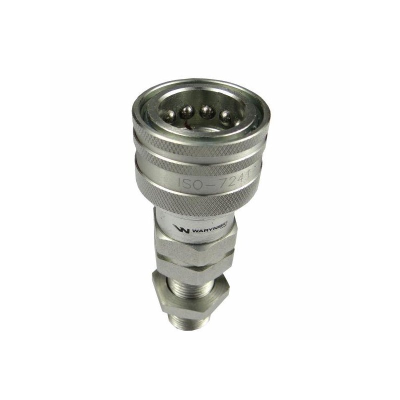 Szybkozłącze hydrauliczne gniazdo long M18x1.5 gwint zewnętrzny EURO (9100818GL) (ISO 7241-A) Waryński