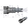 Szybkozłącze hydrauliczne gniazdo long M18x1.5 gwint zewnętrzny EURO (9100818GL) (ISO 7241-A) Waryński