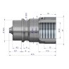 Szybkozłącze hydrauliczne wtyczka G1/2"BSP gwint wewnętrzny ISO 7241-A Waryński