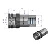Szybkozłącze hydrauliczne gniazdo G1/4"BSP gwint wewnętrzny ISO 7241-A Waryński