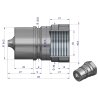 Szybkozłącze hydrauliczne wtyczka G1"BSP gwint wewnętrzny ISO 7241-A Waryński