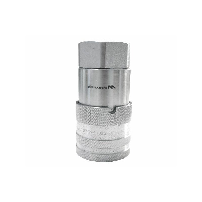 Szybkozłącze hydrauliczne suchoodcinające gniazdo G1/4"BSP gwint wewnętrzny ISO16028 Waryński