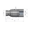 Szybkozłącze hydrauliczne suchoodcinające wtyczka G1/4"BSP gwint wewnętrzny ISO16028 Waryński