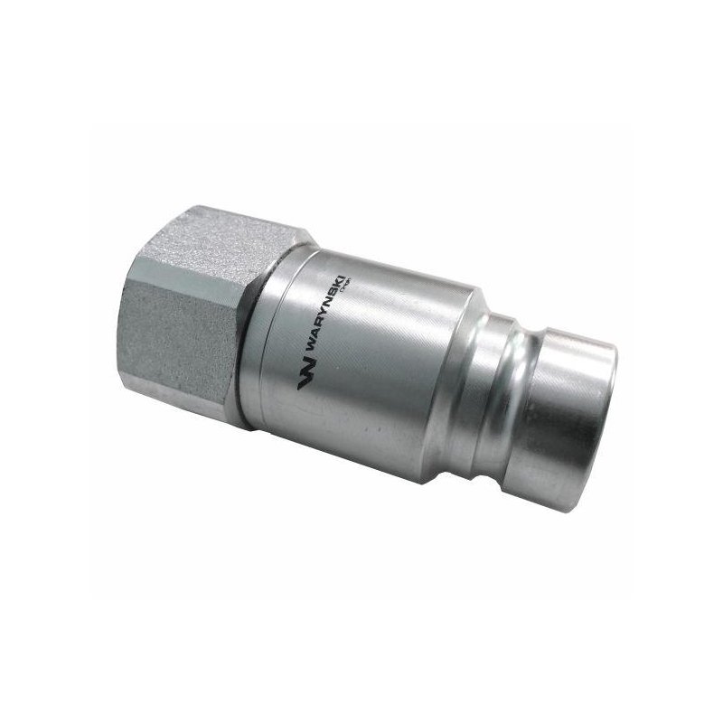 Szybkozłącze hydrauliczne suchoodcinające wtyczka G3/8"BSP gwint wewnętrzny ISO16028 Waryński