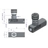 Zawór dławiąco-zwrotny WRFU 90 3/8"BSP Waryński