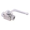 Zawór kulowy hydrauliczny 2-drogowy 2/2 - 1/2"BSP z otworami mocującymi 500 bar Waryński
