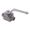 Zawór kulowy hydrauliczny 3-drogowy 3/2 M22x1.5 15L z otworami mocującymi 500 bar Waryński