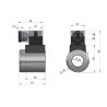 Cewka dzielnika elektrozaworu W-E38DVS6/2. W-E12DVS6/2  12V DC 30W Waryński