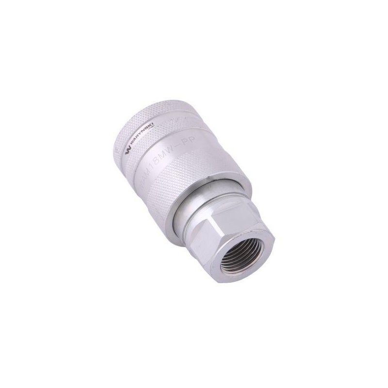 Szybkozłącze hydrauliczne gniazdo M18x1.5 gwint wewnętrzny EURO PUSH-PULL (ISO 7241-A) Waryński