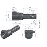 Redukcja adapter na trzpień 1 3/8" 21 wpustów na wałek 1 3/8" 6 wpustów WARYŃSKI