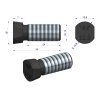 Śruba kpl. płużna oval z dwóch stron ścięta M12x34 mm kl.12.9 zastosowanie Kverneland Waryński M12X34OV2KV ( sprzedawane po 25 )