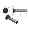 Śruba kpl. płużna podsadzana D 608 M16x80 mm kl.10.9 Waryński ( sprzedawane po 10 )
