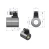 Cewka dzielnika elektrozaworu W-E12DVS6/2-80L. W-E12DVS3/2-80L  12V DC 48W Waryński
