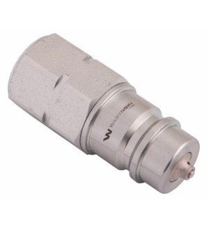 Szybkozłącze hydrauliczne wtyczka z eliminatorem ciśnienia M18x1.5 gwint wew. EURO (ISO 7241-A) Waryński