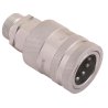 Szybkozłącze hydrauliczne gniazdo z eliminatorem ciśnienia M22x1.5 gwint zew. EURO PUSH-PULL (9100822G) (ISO 7241-A) Waryński
