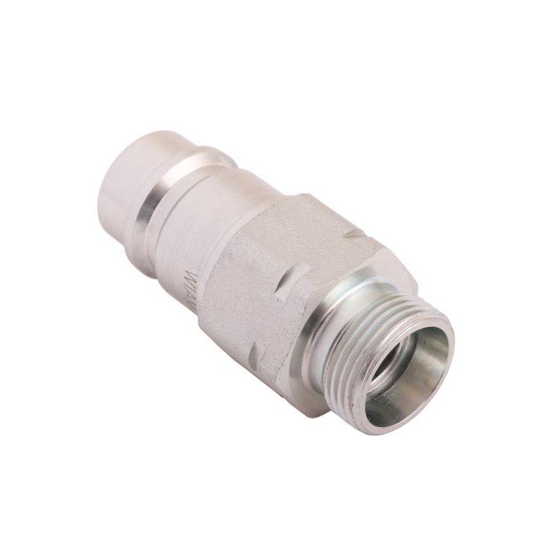 Szybkozłącze hydrauliczne wtyczka z eliminatorem ciśnienia M22x1.5 gwint zew. EURO (9100822W) (ISO 7241-A) Waryński